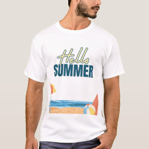 Camiseta de Verão na Praia Vibrações de Verão Vi
