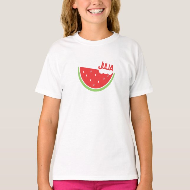 Camiseta de Verão Personalizada de Melancia (Frente)