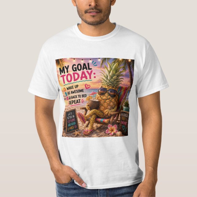 Camiseta de verão relaxante (Frente)