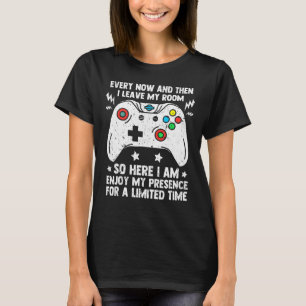 Camiseta De Vez Em Quando Deixo O Gam Do Jogo De Vídeo Do M