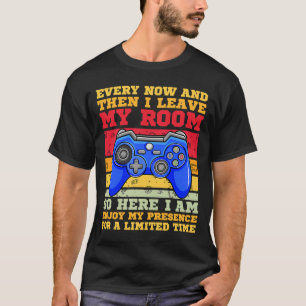 Camiseta De Vez Em Quando Deixo O Meu Quarto Gama De Jogos 