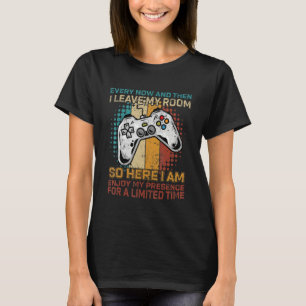 Camiseta De Vez Em Quando Eu Deixo Meu Quarto Jogando Jogad