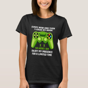 Camiseta De Vez Em Quando Eu Deixo Meu Quarto Jogando Jogad