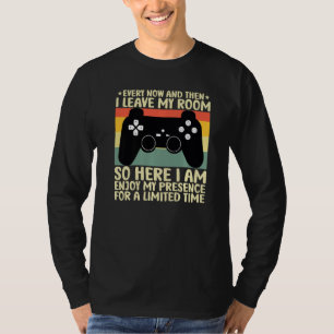 Camiseta De Vez Em Quando Eu Deixo Meu Quarto Jogando Jogo