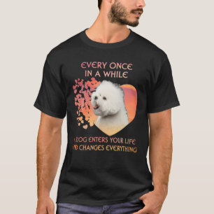 Camiseta De Vez Em Quando Um Bichon Frise Entra Em Você Li