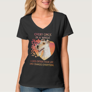 Camiseta De Vez Em Quando Um Fio Fox Terrier Entra Em Você
