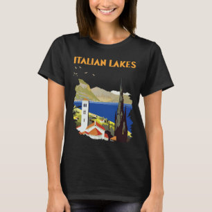 Camiseta de Viagem Cênica da Aldeia dos Lagos Ital