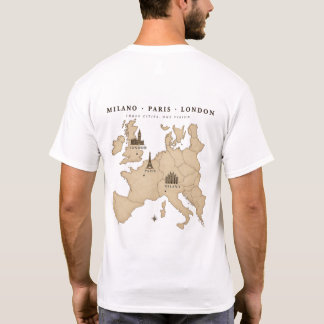 Camiseta de Viagem Cidades Europeias de Dinheiro A