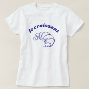Camiseta de viagem da família francesa Le Croissan
