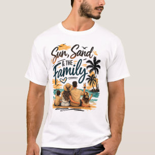 Camiseta de Viagem de Férias em Família na Praia 2