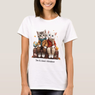 Camiseta de Viagem de Outono Aconchegante Tom & Lu