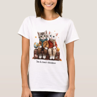 Camiseta de Viagem de Outono Aconchegante Tom & Lu