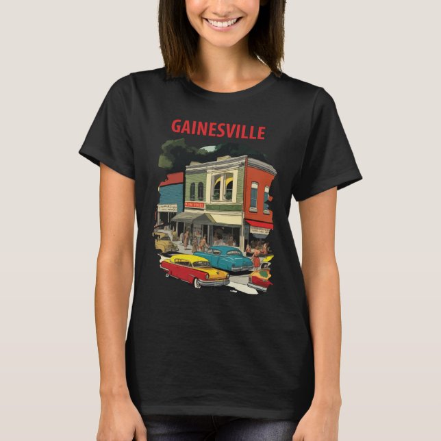 Camiseta de Viagem do Carro de Rua Histórico de Ga (Frente)