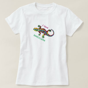 Camiseta de Viagem I - Amo Barcelona Presente de T