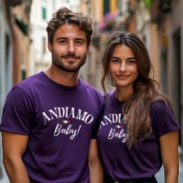 Camiseta de Viagem Italiana para Adultos Andiamo M