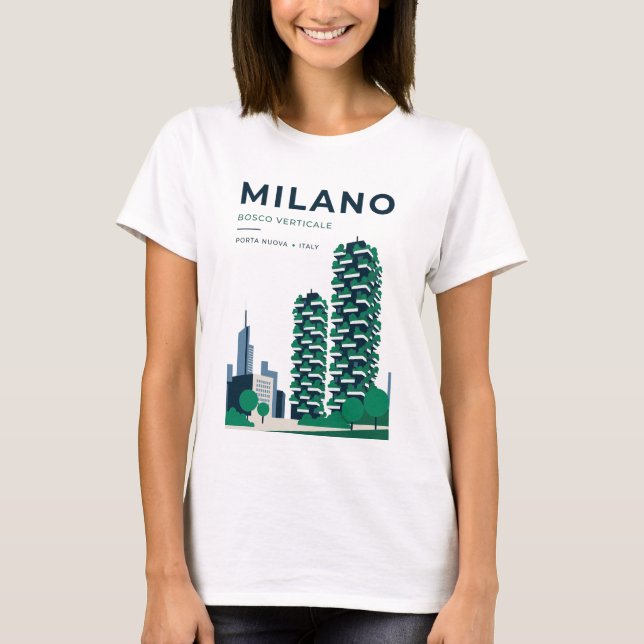 Camiseta de Viagem Milan Bosco Verticale Presente  (Frente)