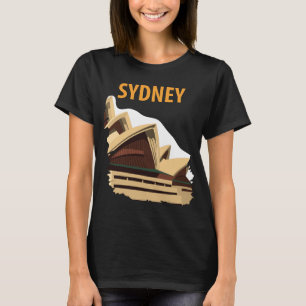Camiseta de Viagem Moderna da Casa de Ópera de Syd