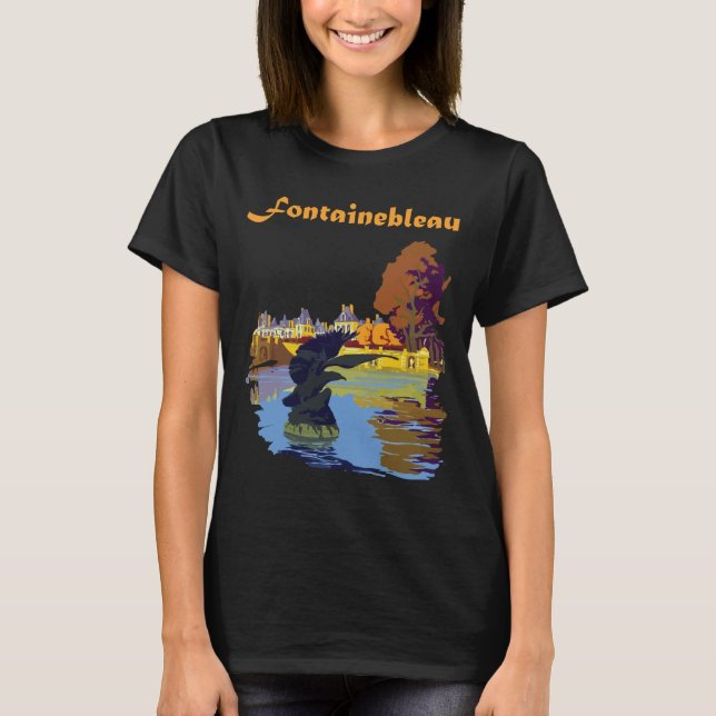 Camiseta de viagem para o lago da floresta de Font (Frente)
