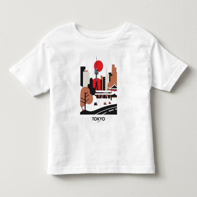 Camiseta de Viagem para Tóquio (Frente)