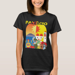 Camiseta de Viagem Retro Palermo Sicília Itália