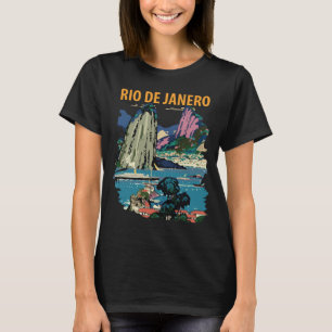 Camiseta de Viagem Retro Rio de Janeiro Brasil