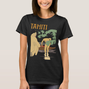 Camiseta de viagem retrô Tahiti Tropical Beach