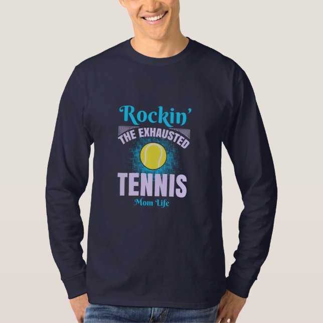 Camiseta de Vida da Tênis da Rockin' (Frente)