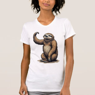 Camiseta de Vida Selvagem Vintage Xilogravura de P