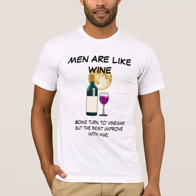 Camiseta de vinho do Homem-Diversão (Frente)