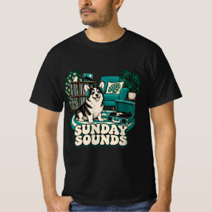 Camiseta de Vinil Corgi com Auscultadores Sunday S