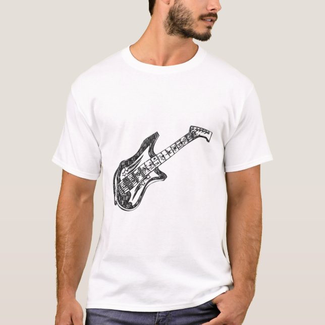 Camiseta de Violão Elétrico (Frente)