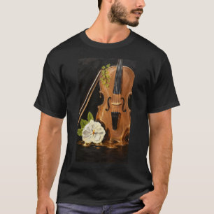 Camiseta de violino - série derretimento arte de u