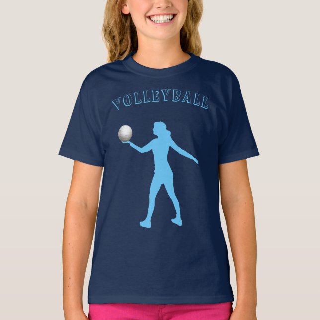 Camiseta de Voleibol feminino com nome (Frente)