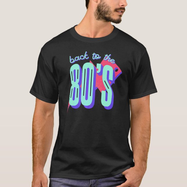Camiseta De Volta À anos 80 Que Eu Amo A anos 80 (Frente)