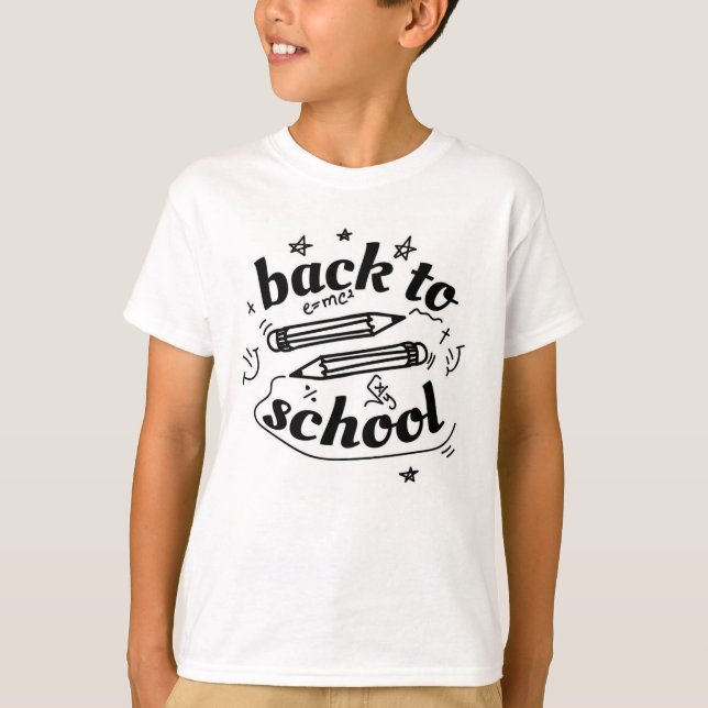 Camiseta de volta à aula de matemática (Frente)