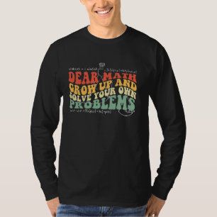 Camiseta De volta à Citação de Matemática nas Escolas para