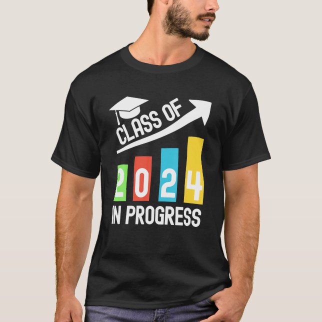 Camiseta De Volta À Classe De Mais velho Escolar De 2024 (Frente)