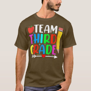 Camiseta De Volta À Equipe Da Escola, 3º Grau, Estudantes D