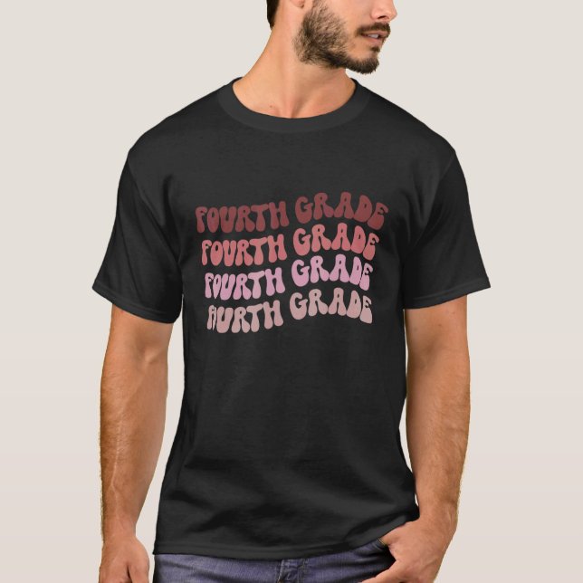 Camiseta De Volta À Equipe Da Escola Estudante Do Quarto Gr (Frente)