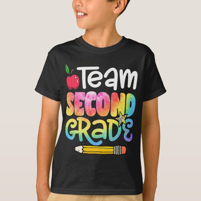 Camiseta De Volta À Equipe Da Escola, Grau De segundo De Co (Frente)