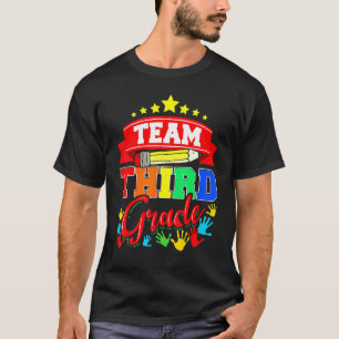 Camiseta De Volta À Equipe Da Escola, Terceiro Grau, Estudo