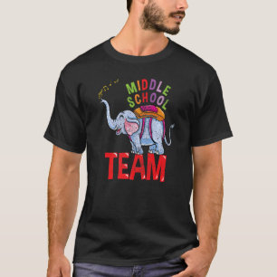 Camiseta De Volta À Equipe De Elefantes Da Escola Vintage