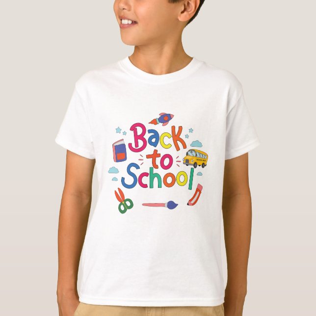 Camiseta De volta à escola (Frente)