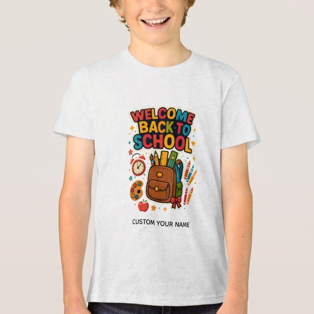 Camiseta De volta à escola (Frente)