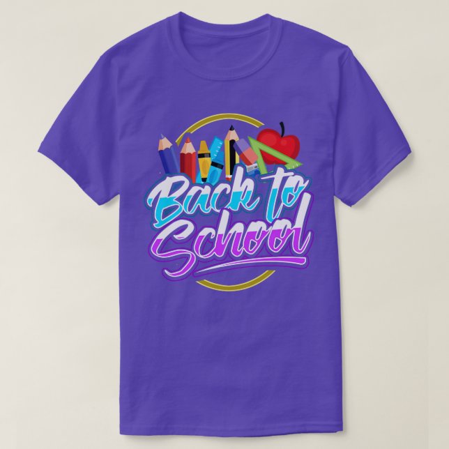 Camiseta De Volta À Escola (Frente do Design)