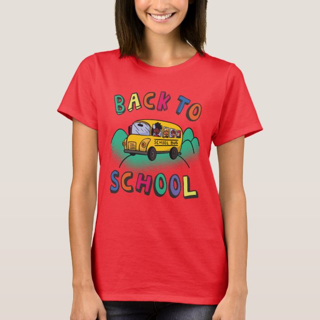 Camiseta De volta à escola (Frente)