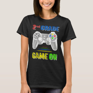 Camiseta De Volta à Escola 2º Segundo Ano Gamer Jogo de Víd