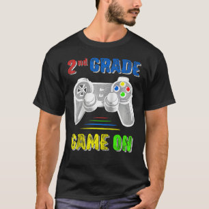 Camiseta De Volta à Escola 2º Segundo Ano Gamer Jogo de Víd