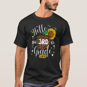 Camiseta De Volta à Escola 3ª Série Estampa de Leopardo Gir