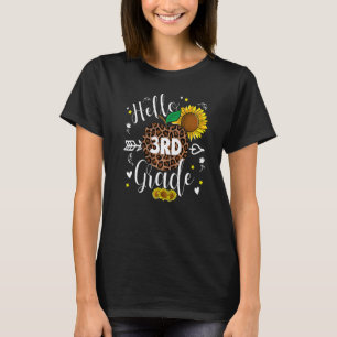 Camiseta De Volta à Escola 3ª Série Estampa de Leopardo Gir